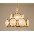 Creative decorative modern gold glass chandelier light for hotel